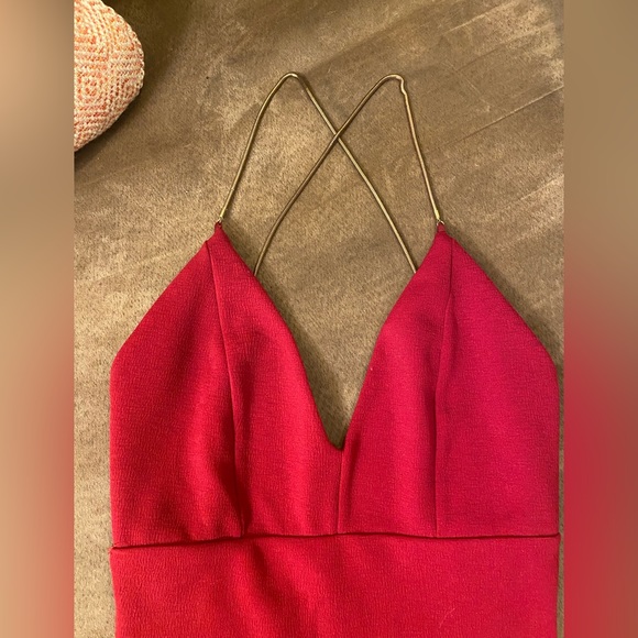 Women’s XS/S Red mid length body con dress - Picture 4 of 6